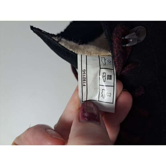 Ugg Denhali Hiker Waterproof Black Leather Shearling Lined Boots Size 7.5 - Picture 8 of 11